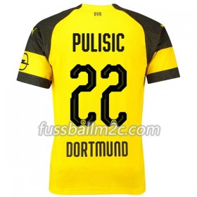 Fußballtrikots Borussia Dortmund Pulisic 22 Heim Trikotsatz 2018-2019